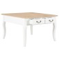 vidaXL Couchtisch Weiß 80 x 80 x 50 cm Holz vidaXL Couchtisch Weiß 80 x 80 x 50 cm Holz