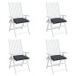 Stuhlkissen 4 Stk. Anthrazit 40x40x7 cm Oxford-Gewebe Stuhlkissen 4 Stk. Anthrazit 40x40x7 cm Oxford-Gewebe