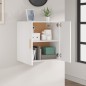 vidaXL Wandschrank Weiß 60x30x60 cm Holzwerkstoff vidaXL Wandschrank Weiß 60x30x60 cm Holzwerkstoff