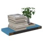 vidaXL Schweberegal Blau 60x23,5x3,8 cm MDF vidaXL Schweberegal Blau 60x23,5x3,8 cm MDF