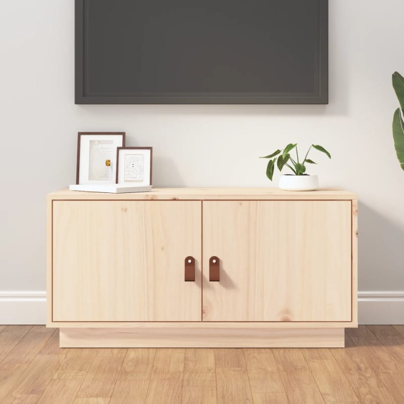 vidaXL TV-Schrank 80x34x40 cm Massivholz Kiefer vidaXL TV-Schrank 80x34x40 cm Massivholz Kiefer