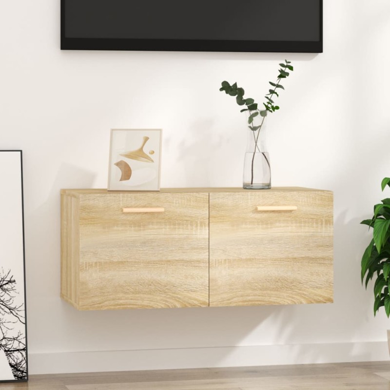 vidaXL Wandschrank Sonoma-Eiche 80x35x36,5 cm Holzwerkstoff vidaXL Wandschrank Sonoma-Eiche 80x35x36,5 cm Holzwerkstoff