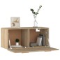 vidaXL Wandschrank Sonoma-Eiche 80x35x36,5 cm Holzwerkstoff vidaXL Wandschrank Sonoma-Eiche 80x35x36,5 cm Holzwerkstoff