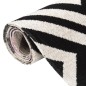 vidaXL Outdoor-Teppich Flachgewebe 115x170 cm Schwarz und Beige vidaXL Outdoor-Teppich Flachgewebe 115x170 cm Schwarz und Beige