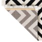 vidaXL Outdoor-Teppich Flachgewebe 115x170 cm Schwarz und Beige vidaXL Outdoor-Teppich Flachgewebe 115x170 cm Schwarz und Beige