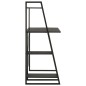vidaXL Schreibtisch mit Regaleinheit Schwarz 102×50×117 cm vidaXL Schreibtisch mit Regaleinheit Schwarz 102×50×117 cm