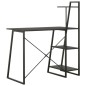 vidaXL Schreibtisch mit Regaleinheit Schwarz 102×50×117 cm vidaXL Schreibtisch mit Regaleinheit Schwarz 102×50×117 cm