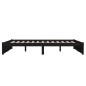 vidaXL Massivholzbett Schwarz 160x200 cm vidaXL Massivholzbett Schwarz 160x200 cm