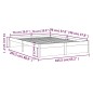vidaXL Massivholzbett Schwarz 160x200 cm vidaXL Massivholzbett Schwarz 160x200 cm