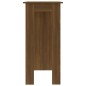 vidaXL Bartisch mit Regal Braun Eiche 102x50x103,5 cm Holzwerkstoff vidaXL Bartisch mit Regal Braun Eiche 102x50x103,5 cm Holzwerkstoff