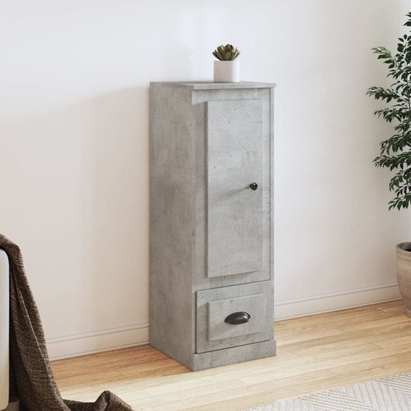 vidaXL Highboard Betongrau 36x35,5x103,5 cm Holzwerkstoff vidaXL Highboard Betongrau 36x35,5x103,5 cm Holzwerkstoff