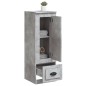 vidaXL Highboard Betongrau 36x35,5x103,5 cm Holzwerkstoff vidaXL Highboard Betongrau 36x35,5x103,5 cm Holzwerkstoff