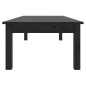 vidaXL Couchtisch Schwarz 110x50x30 cm Massivholz Kiefer vidaXL Couchtisch Schwarz 110x50x30 cm Massivholz Kiefer