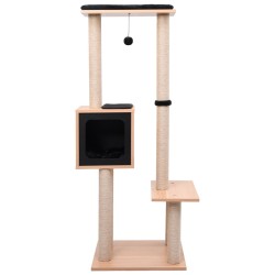 vidaXL Katzen-Kratzbaum mit Sisal-Kratzmatte 129 cm