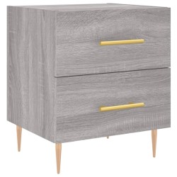 vidaXL Nachttisch Grau Sonoma 40x35x47,5 cm Holzwerkstoff