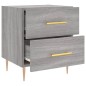 vidaXL Nachttisch Grau Sonoma 40x35x47,5 cm Holzwerkstoff vidaXL Nachttisch Grau Sonoma 40x35x47,5 cm Holzwerkstoff