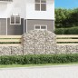vidaXL Gabione mit Hochbogen 150x30x120/140 cm Verzinktes Eisen vidaXL Gabione mit Hochbogen 150x30x120/140 cm Verzinktes Eisen