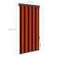 vidaXL Außenrollo 100 x 250 cm Orange und Braun vidaXL Außenrollo 100 x 250 cm Orange und Braun