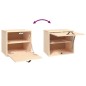 vidaXL Wandschrank 40x30x35 cm Massivholz Kiefer vidaXL Wandschrank 40x30x35 cm Massivholz Kiefer