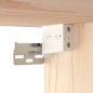 vidaXL Wandschrank 40x30x35 cm Massivholz Kiefer vidaXL Wandschrank 40x30x35 cm Massivholz Kiefer