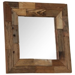 vidaXL Spiegel Altholz 50×50 cm 