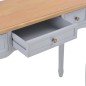 vidaXL Frisiertisch Konsolentisch mit 3 Schubladen Grau vidaXL Frisiertisch Konsolentisch mit 3 Schubladen Grau