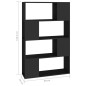vidaXL Bücherregal Raumteiler Schwarz 80x24x124,5 cm Holzwerkstoff vidaXL Bücherregal Raumteiler Schwarz 80x24x124,5 cm Holzwerkstoff