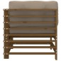 vidaXL Ecksofa mit Kissen Honigbraun Massivholz Kiefer vidaXL Ecksofa mit Kissen Honigbraun Massivholz Kiefer