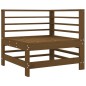 vidaXL Ecksofa mit Kissen Honigbraun Massivholz Kiefer vidaXL Ecksofa mit Kissen Honigbraun Massivholz Kiefer