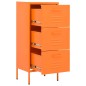 vidaXL Lagerschrank Orange 42,5x35x101,5 cm Stahl vidaXL Lagerschrank Orange 42,5x35x101,5 cm Stahl