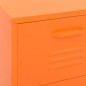 vidaXL Lagerschrank Orange 42,5x35x101,5 cm Stahl vidaXL Lagerschrank Orange 42,5x35x101,5 cm Stahl