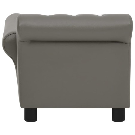 vidaXL Hundesofa Grau 83x45x42 cm Kunstleder