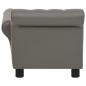 vidaXL Hundesofa Grau 83x45x42 cm Kunstleder vidaXL Hundesofa Grau 83x45x42 cm Kunstleder