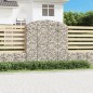 vidaXL Gabione mit Hochbogen 200x30x200/220 cm Verzinktes Eisen vidaXL Gabione mit Hochbogen 200x30x200/220 cm Verzinktes Eisen