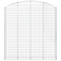 vidaXL Gabione mit Hochbogen 200x30x200/220 cm Verzinktes Eisen vidaXL Gabione mit Hochbogen 200x30x200/220 cm Verzinktes Eisen