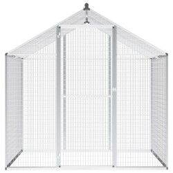 vidaXL Außenvoliere Aluminium 178x122x194 cm