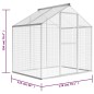 vidaXL Außenvoliere Aluminium 178x122x194 cm vidaXL Außenvoliere Aluminium 178x122x194 cm