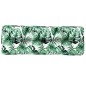 vidaXL Palettenkissen Blattmuster 120x40x12 cm Stoff vidaXL Palettenkissen Blattmuster 120x40x12 cm Stoff