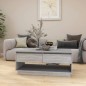 vidaXL Couchtisch Grau Sonoma 102,5x55x44 cm Holzwerkstoff vidaXL Couchtisch Grau Sonoma 102,5x55x44 cm Holzwerkstoff