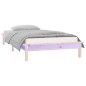 vidaXL Massivholzbett mit LEDs 90x190 cm vidaXL Massivholzbett mit LEDs 90x190 cm