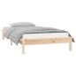 vidaXL Massivholzbett mit LEDs 90x190 cm vidaXL Massivholzbett mit LEDs 90x190 cm