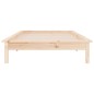 vidaXL Massivholzbett mit LEDs 90x190 cm vidaXL Massivholzbett mit LEDs 90x190 cm