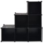 vidaXL Regalsystem Würfel-Regal mit 6 Fächern Schwarz vidaXL Regalsystem Würfel-Regal mit 6 Fächern Schwarz
