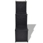 vidaXL Regalsystem Würfel-Regal mit 6 Fächern Schwarz vidaXL Regalsystem Würfel-Regal mit 6 Fächern Schwarz
