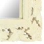 vidaXL Spiegel Handgeschnitzt Weiß 80x50 cm Massivholz Mango vidaXL Spiegel Handgeschnitzt Weiß 80x50 cm Massivholz Mango