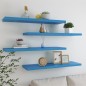 vidaXL Schweberegale 4 Stk. Blau 90x23,5x3,8 cm MDF vidaXL Schweberegale 4 Stk. Blau 90x23,5x3,8 cm MDF