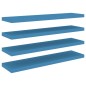 vidaXL Schweberegale 4 Stk. Blau 90x23,5x3,8 cm MDF vidaXL Schweberegale 4 Stk. Blau 90x23,5x3,8 cm MDF