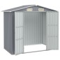vidaXL Gerätehaus Grau 205x129x183 cm Verzinkter Stahl vidaXL Gerätehaus Grau 205x129x183 cm Verzinkter Stahl