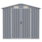 vidaXL Gerätehaus Grau 205x129x183 cm Verzinkter Stahl vidaXL Gerätehaus Grau 205x129x183 cm Verzinkter Stahl