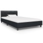 vidaXL Bettgestell Schwarz Kunstleder 100 × 200 cm vidaXL Bettgestell Schwarz Kunstleder 100 × 200 cm